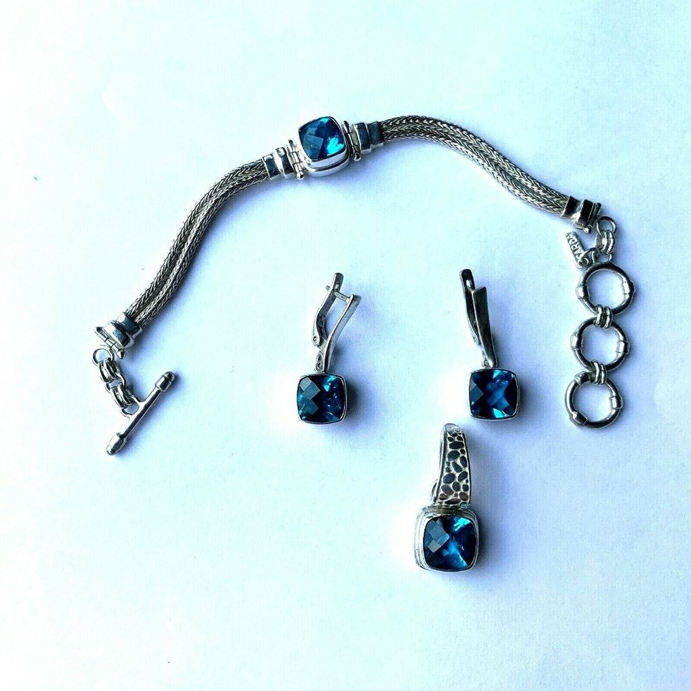 Sarda 4 pieces Sterling Silver 925 handmade set